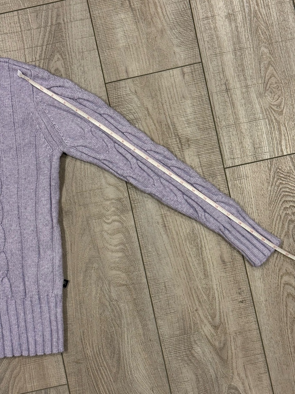Banana Republic Light Lavender Cable-Knit Crew Sweater - Picture 8 of 8